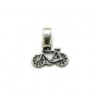 PE001124 Sterling silver pendant solid 925 charm Bicycle  EMPRESS